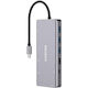 Canyon USB-C Docking Station with HDMI 4K PD Ethernet and Support for 3 Monitors Gray (CNS-TDS12)