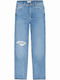 Wild West High Waist Women's Jean Trousers in Straight Line