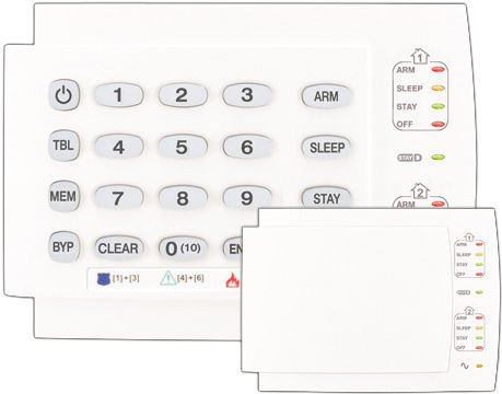 Paradox 10Z Tastatură de control acces securitate în Alb Culoare PA.00.K10.HR