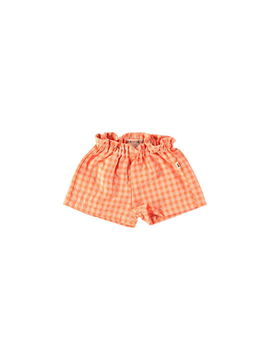 Petit Indi Shorts Kariert Fluo Glänzend