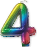 Procos Birthday Candle Number "4" Multicolored 92679