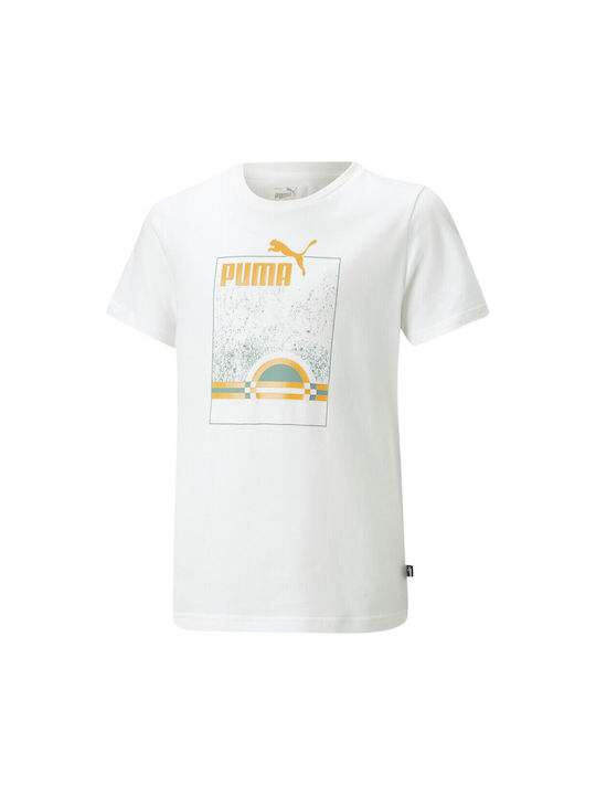 Puma Tricou pentru copii Alb