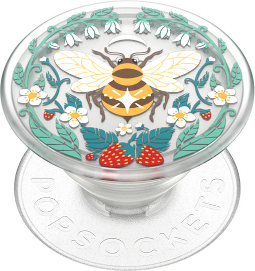 PopSockets Popgrip Plantcore Bee Boho Κινητού Translucent