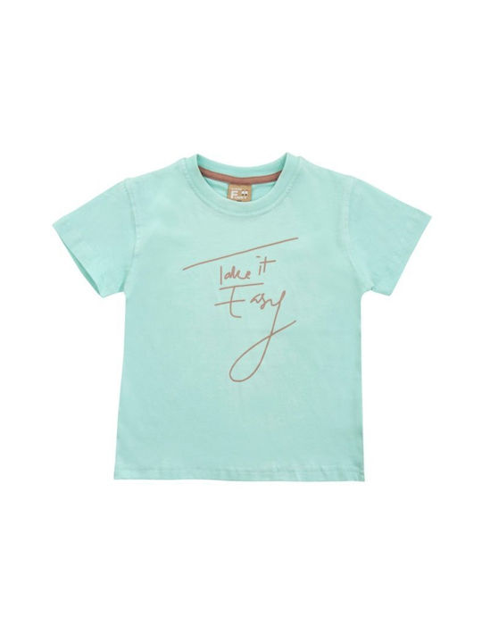 Funky Kids' T-shirt Turquoise
