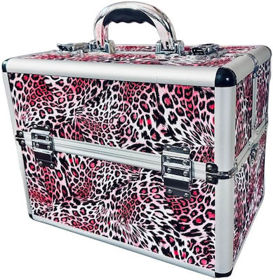 TC-1066R Metallic Cosmetic Case Pink H28.5xW36.5xD23.5cm