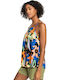 Magic Happens Women's Summer Blouse with Straps Floral Multicolour