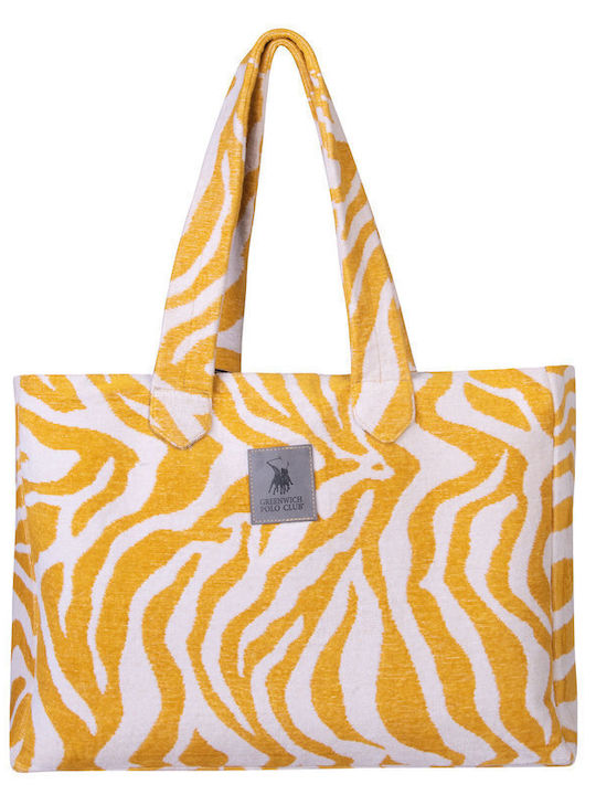 Greenwich Polo Club Fabric Beach Bag with Hat Animal Print