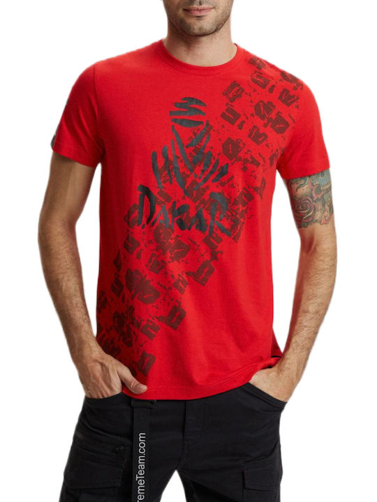 Tricou pentru bărbați Red Dakar de Diverse DKRS0323-RED