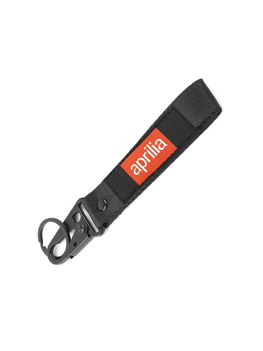 CARABINER KEY RING FABRIC DOUBLE-SIDED APRILIA RACING