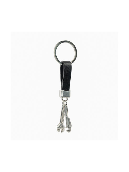 Schlüsselanhänger mit Schlüsseldesign für Werkstattschlüssel KL14-1 Silber