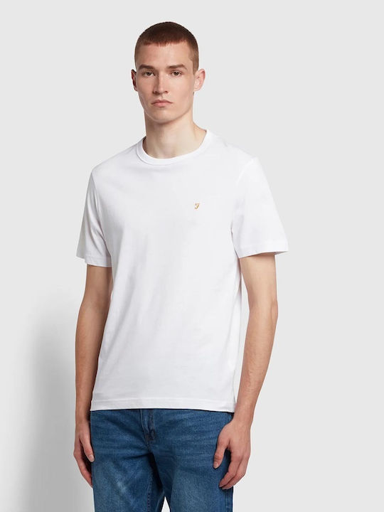 Farah Dany Bio-Baumwoll-T-Shirt Slim Fit Weiß