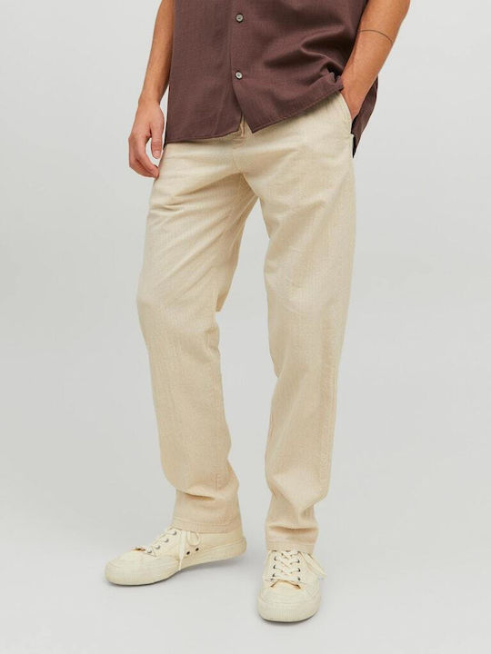 Jack & Jones Παντελόνι Μπεζ