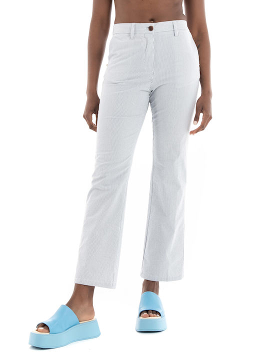 WhiteSand Ava Ava Striped Pants - Pantaloni albaștri (Albastru pentru femei - SD02-359-237)