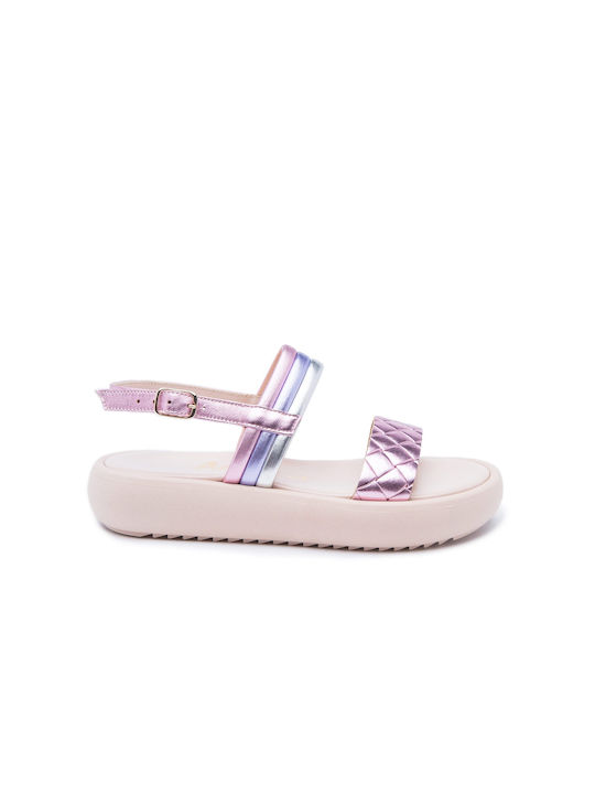 AMICA flatform sandals leather fashion girl's sandals AMICA - ROSE - ROSE