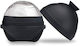 Feggrini Ice Cube Mold Round Silicone 1 Slot with Lid Black FGGCCB8