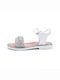 Bibelot children's leather anatomic sandals for girls White σχ. 52