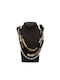 Italian Plexiglas necklace Alma Black/Beige