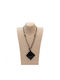 Leather necklace Alma Black