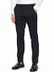 Trousers Suit Elastic in Slim Fit Black