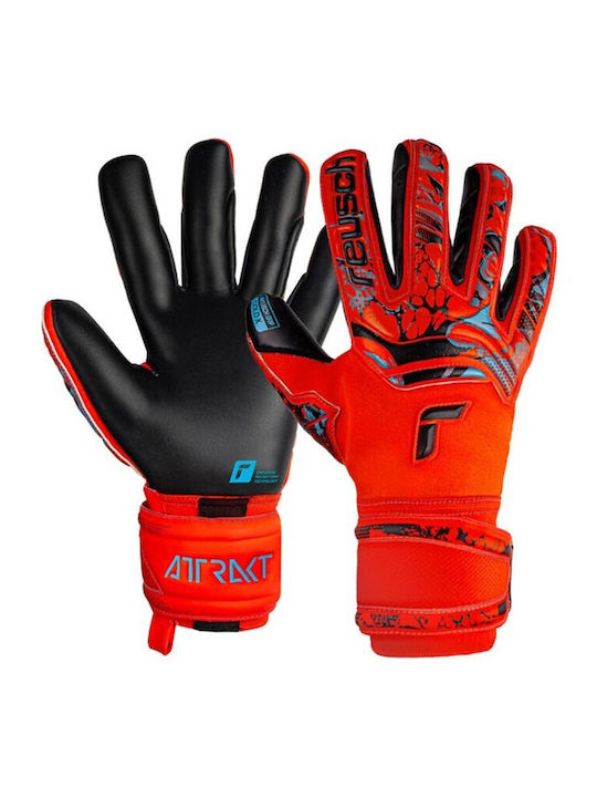 Reusch Attrakt Freegel Gold X Adults Goalkeeper Gloves Red