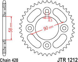 Rear 1212.35 Honda Innova/Wave 110/Grand 110 35D 428 RCB (RACING BOY)