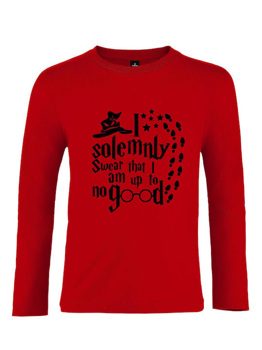 Παιδικό μακρυμάνικο Unisex " Harry Potter I Solemnly Swear That I Am Up To No Good " Red