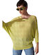 Ale - The Non Usual Casual Women's Summer Blouse with 3/4 Sleeve Yellow