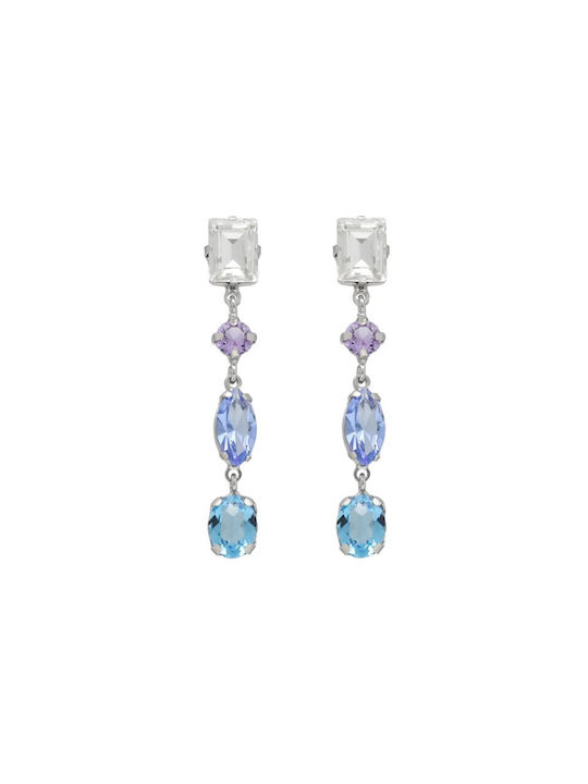 Women's earrings Victoria Cruz A4322-MHT made of silver 925 with cubic zirconia stones.