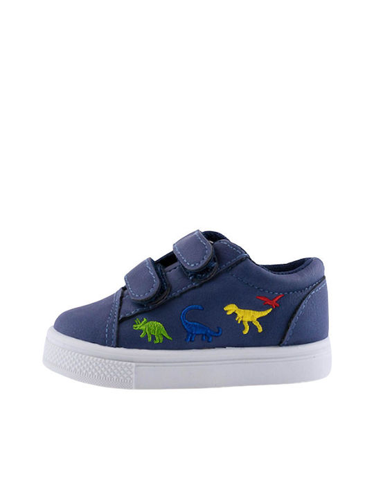 Παπούτσι Sneakers Meridian μπλε με σκρατς Παιδικό αγόρι (5401033350035)