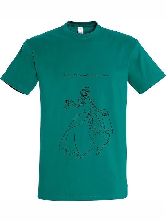 T-shirt Unisex " Cinderella Streatwear " Emerald