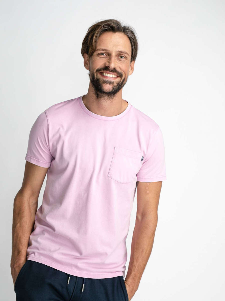 Petrol Industries Men's T-Shirt Monochrome Pink M-1030-TSR639-3156