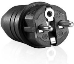 Lineme Stecker Männlich Schuko Schwarz