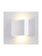 Adeleq Modern Lamp Wall with Socket G9 White 15x15x70cm