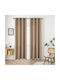 Beauty Home Перде с Копчета Effect 8443 Бежово 140x270см