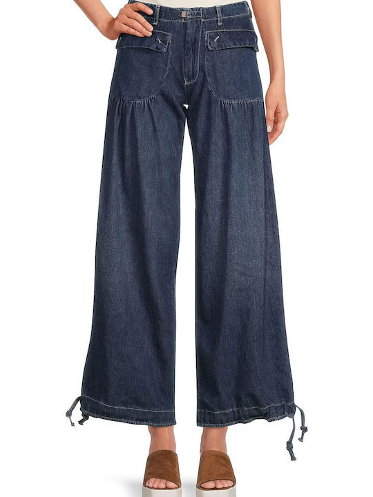 Hose Jean Free People Lotus Jean OB1260875-INDIGO BLUE Damenhosen Free People Lotus Jean OB1260875-INDIGO BLUE