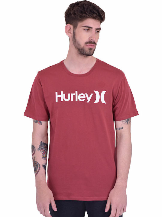 Hurley One & Only Тениска Червен