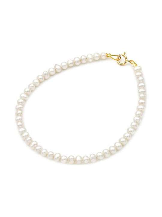 Βραχιόλι με μαργαριτάρια Fresh Water Pearl 3,0-3,5mm Κ14 110213 Pearls