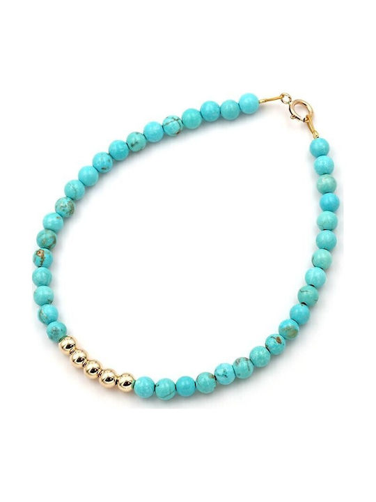 Bracelet with Turquoise K14 110806 Pearls