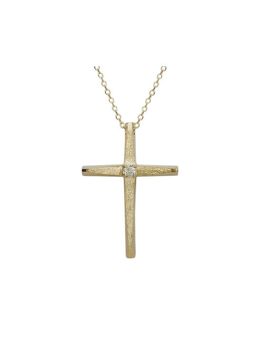 Goldkreuz mit Kette 13110011B