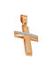 Cross in pink gold ST26166F 18 Carat gold