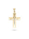 VITOPOULOS Cross Yellow-White Gold 14K