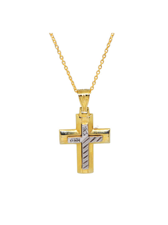 Baptismal Cross Gold 14 Carat