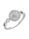 Silver ring 925 with cubic zirconia