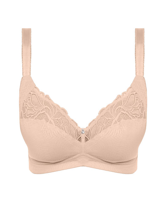 Fantasie BH "Memoir" mit Spitze und ohne Bügel (E, F, G Cup)-FL3022NAE Beige