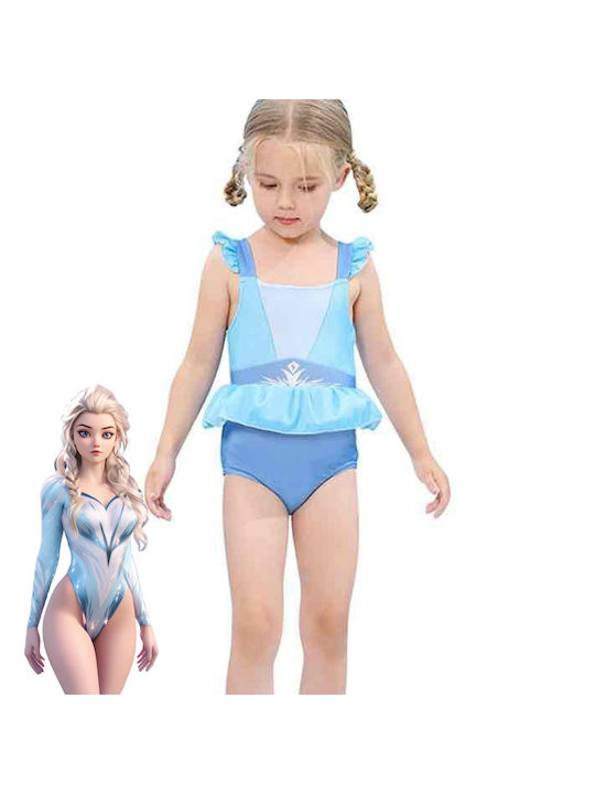 Costum de baie pentru copii Prințesă din basme Frozen - Albastru