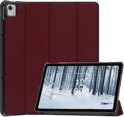 Techsuit Foldpro Flip Cover Synthetic Leather Red Nokia T21 KF2312141