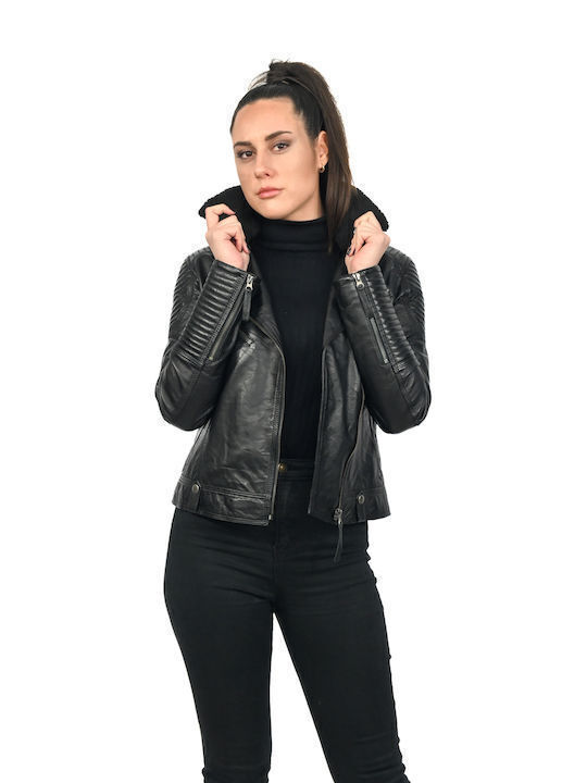 Leather jacket Emily - Black