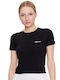 Ellesse Chelu Femeie Sport Crop Tricou Negru