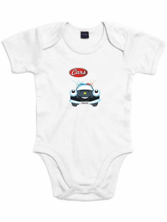 Bodysuit with Police Car Design | A5715B _White