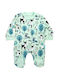 Baby Langarmshirt "Tiere" Mint